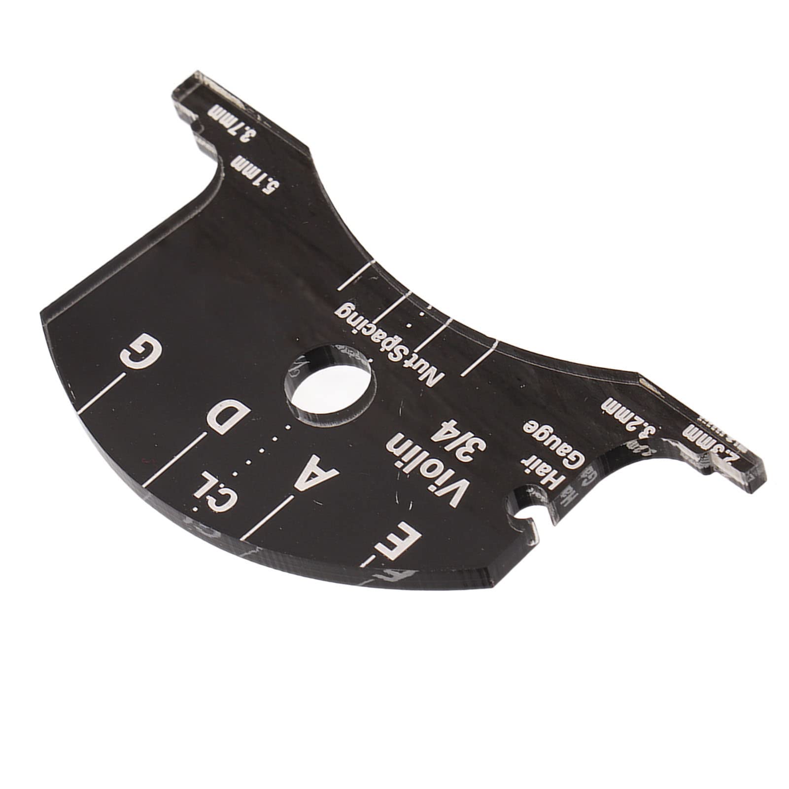 Gabarit De Mesure/réglage Pour Chevalet De Violon, Violoncelle, Contrebasse - Outil De Luthier En Plastique (plusieurs Tailles Disponibles)