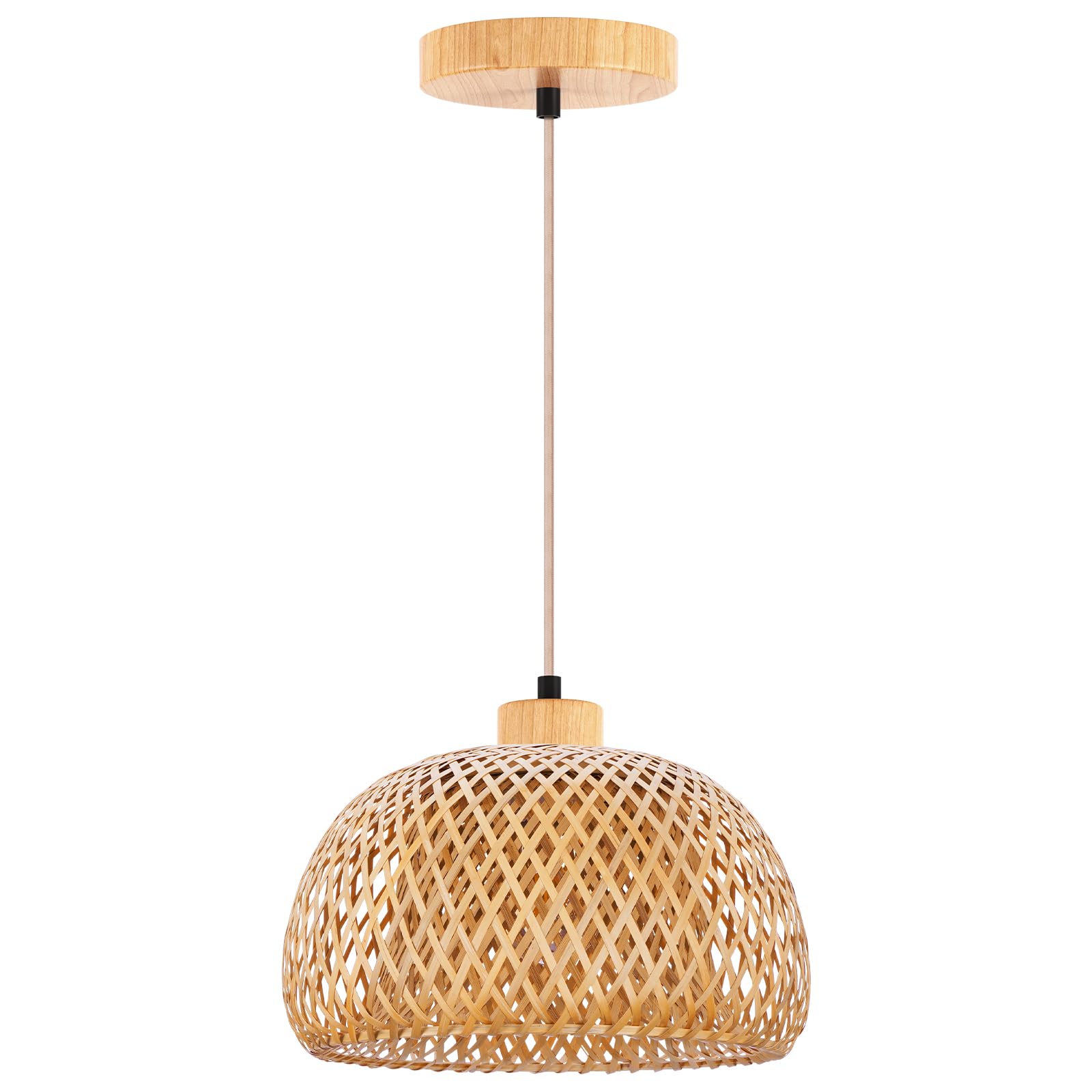 FRIDEKO HOME Hängelampe Schwarz Modern Pendelleuchte Esstisch Rund Metall Lampenschirm Hängelampe E27 für Wohnzimmer Esszimmer Schlafzimmer Küche