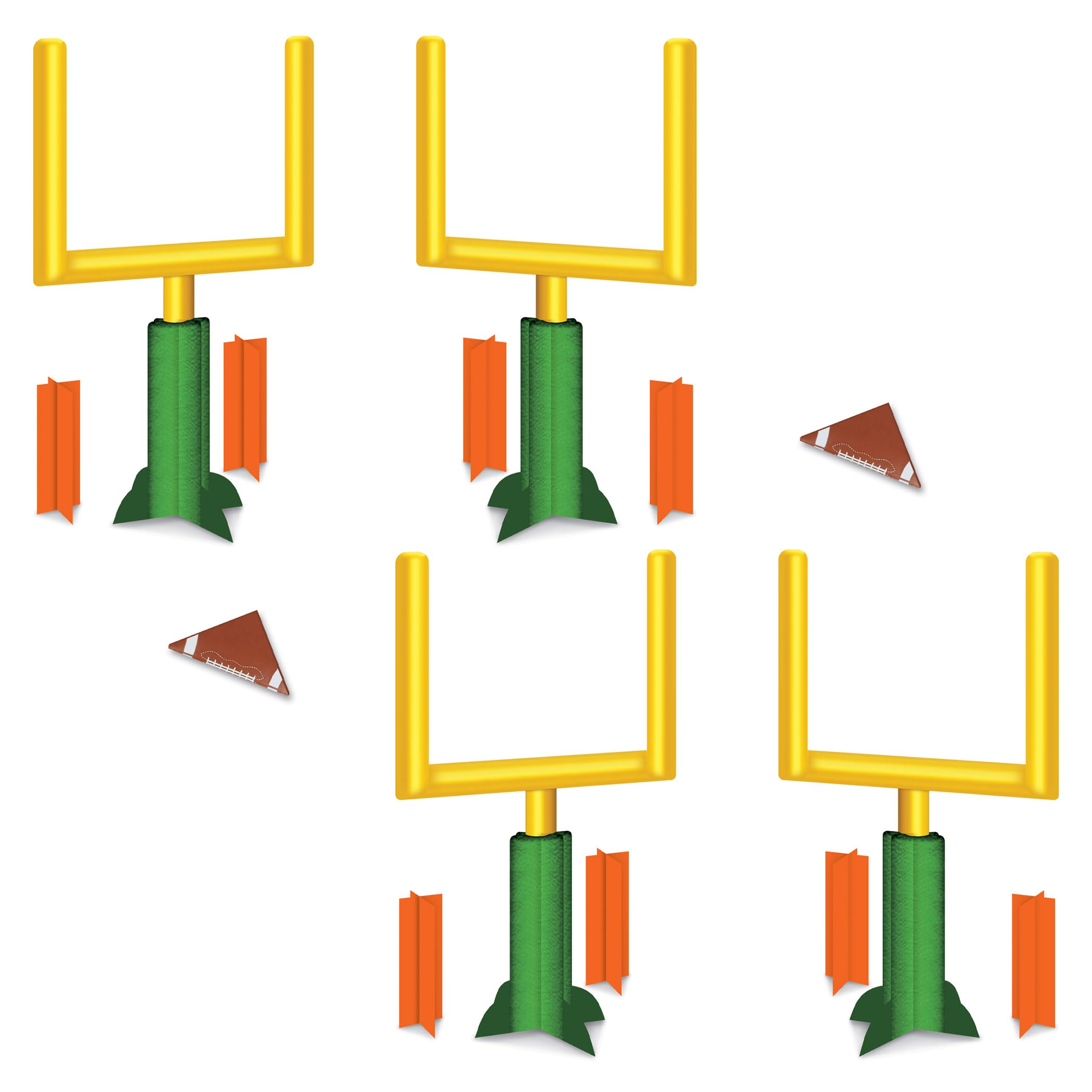 Décoration de table football de 27,9 cm en carton pour vos soirées match et événements sportifs