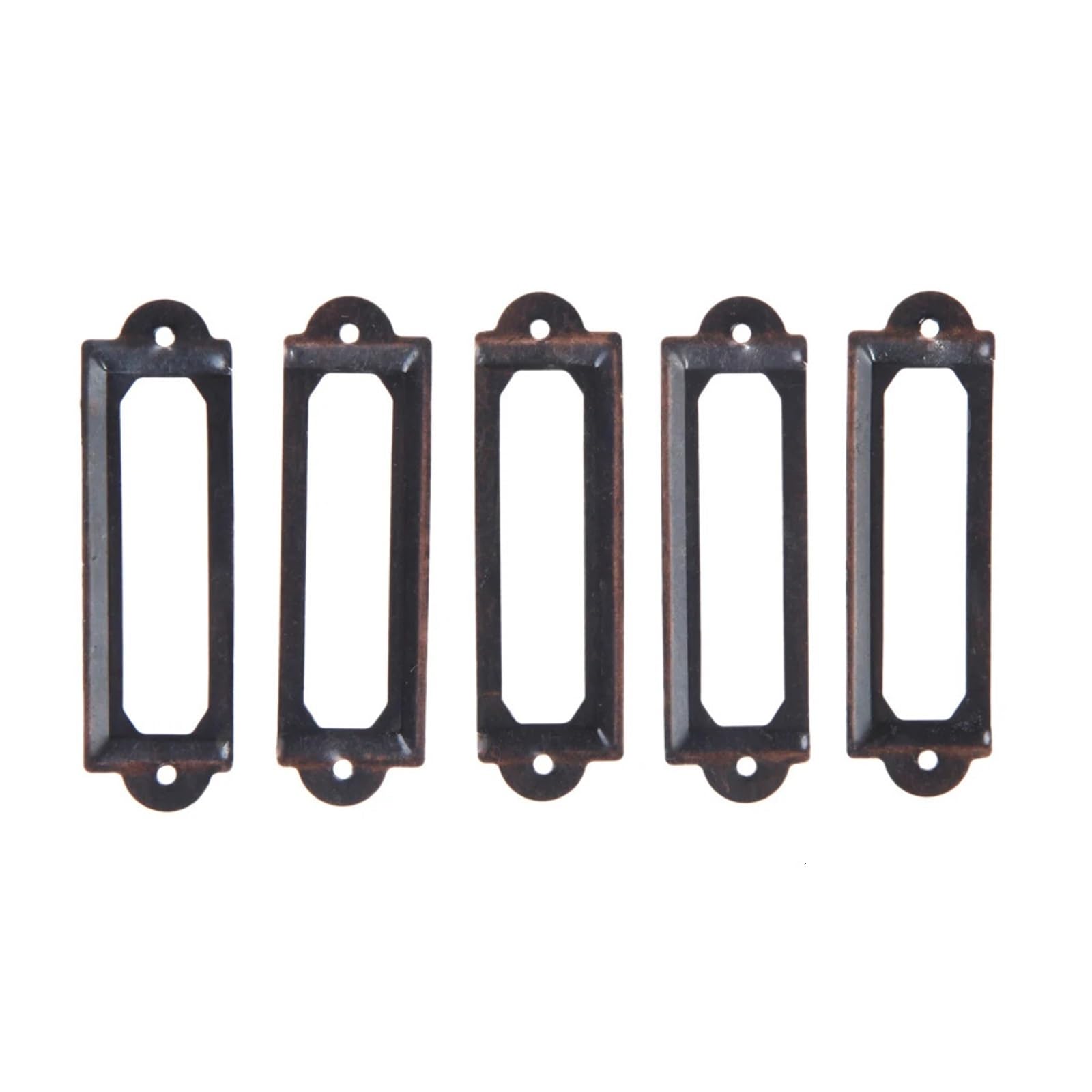 Cidegoo One Color 200Pcs Antique Bronze Drawer Label Holders File Card Pull Frame For Cabinet