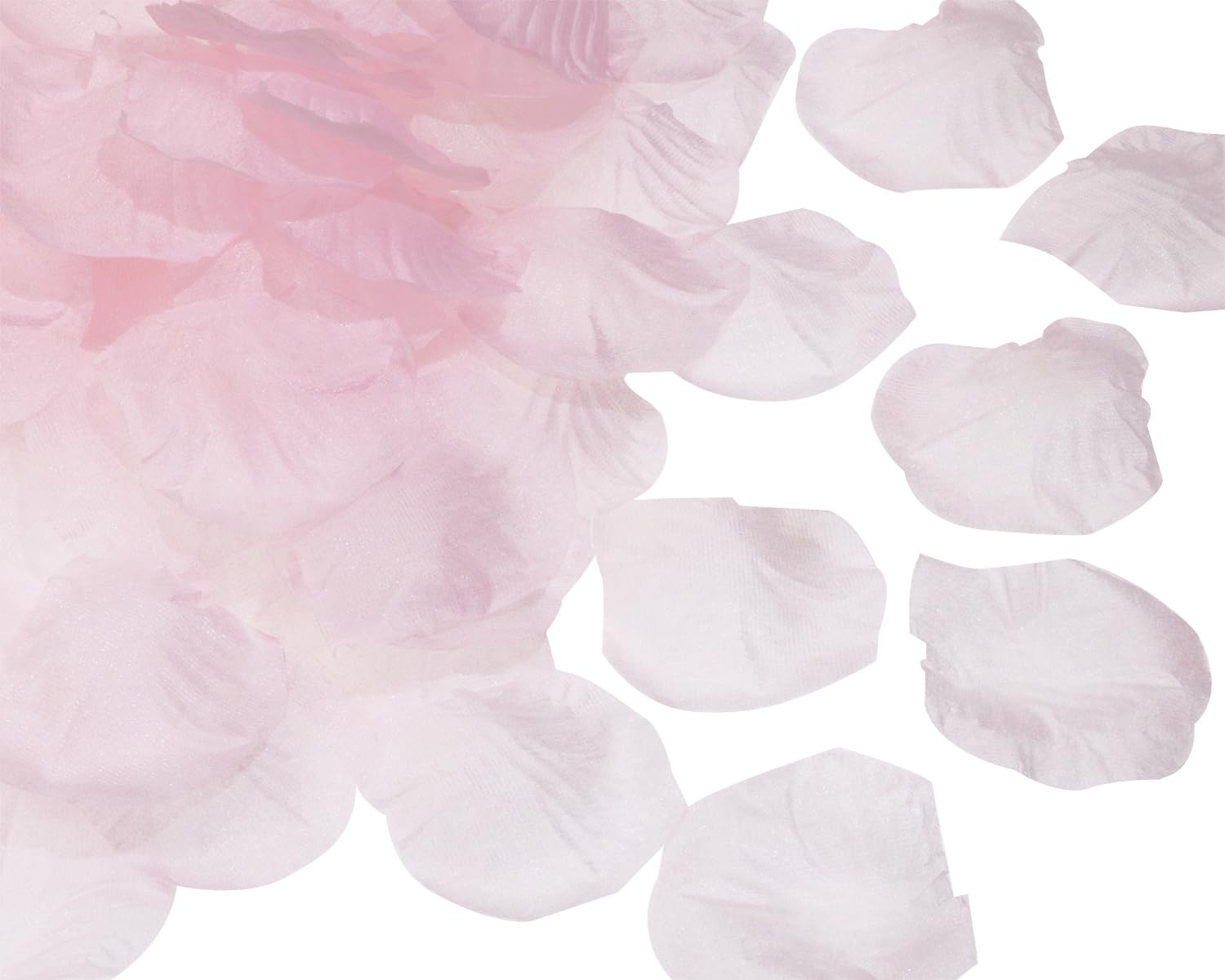 ONLYKXY500Pcs Artificial Fabric Flower Confetti Mini Rose shape Scatter Petals Decor Confetti Table Wedding Decoration Confetti for Romantic Night Bridal Shower Favor Events Valentine's Day (Light