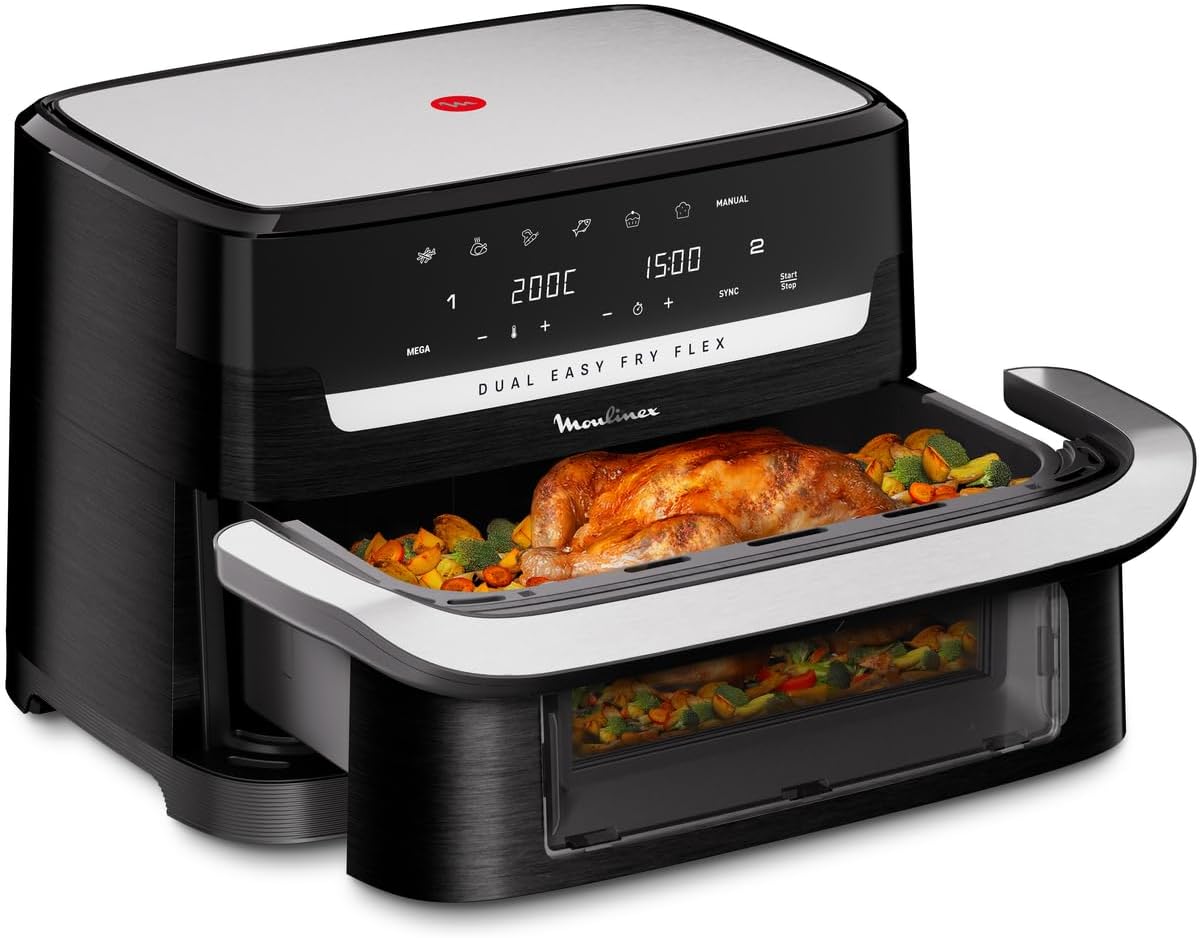 Air fryer Moulinex Dual Easy Fry Flex 9 L