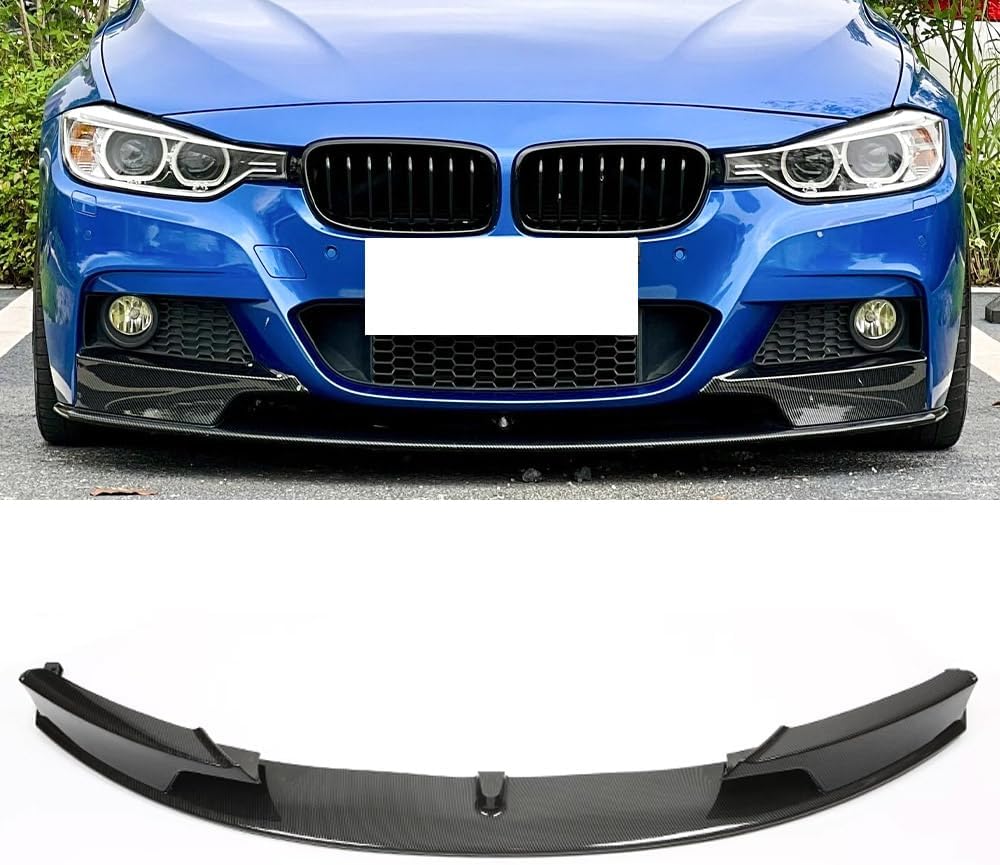 Front Bumper Lip Fits 3 Series M Sport (Carbon Fiber Look, 2012-2018 F30) Carbon Fiber Look 2012-2018 F30