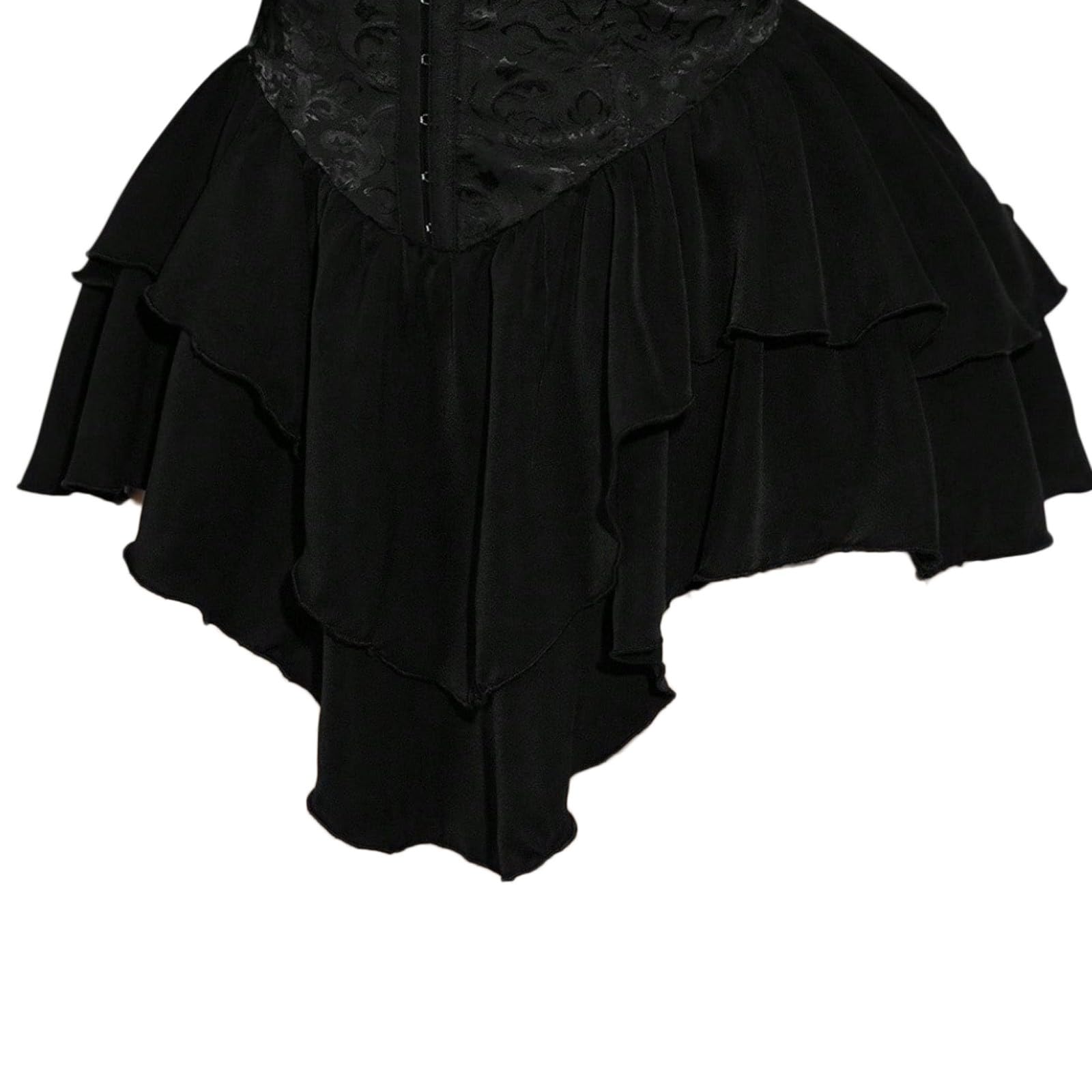 Genérico Vestido Medieval Mujer Renacentista,Vestido De Popelina Femenino Con Volantes En Sin Mangas Plisados Y CaíDa Para Uso Diario Oficina O Vacaciones