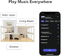 Vista 8 de WiiM Mini AirPlay 2 - Streamer de audio inalámbrico, estéreo multihabitación, preamplificador, funciona con asistentes de voz Alexa y Siri