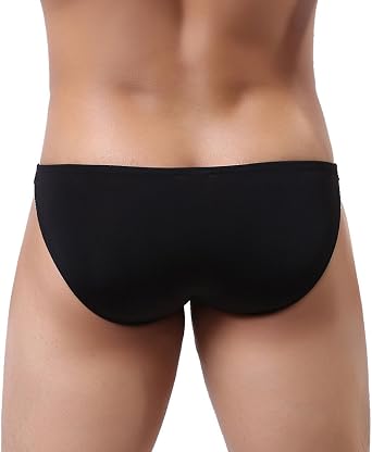 الرمز الصيفي للرجال Basic Bikini Briefs Pack Low Rise Ice Silk Lingerie