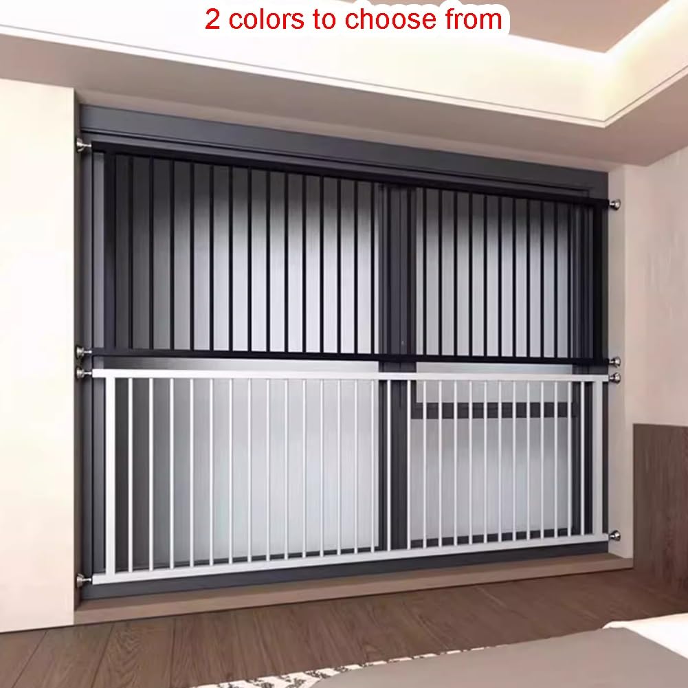 Protector de ventana de seguridad infantil ajustable para seguridad en el hogar, barra interior a prueba de niños para prevención de caídas accidentales, 15.7 x 31.5 pulgadas