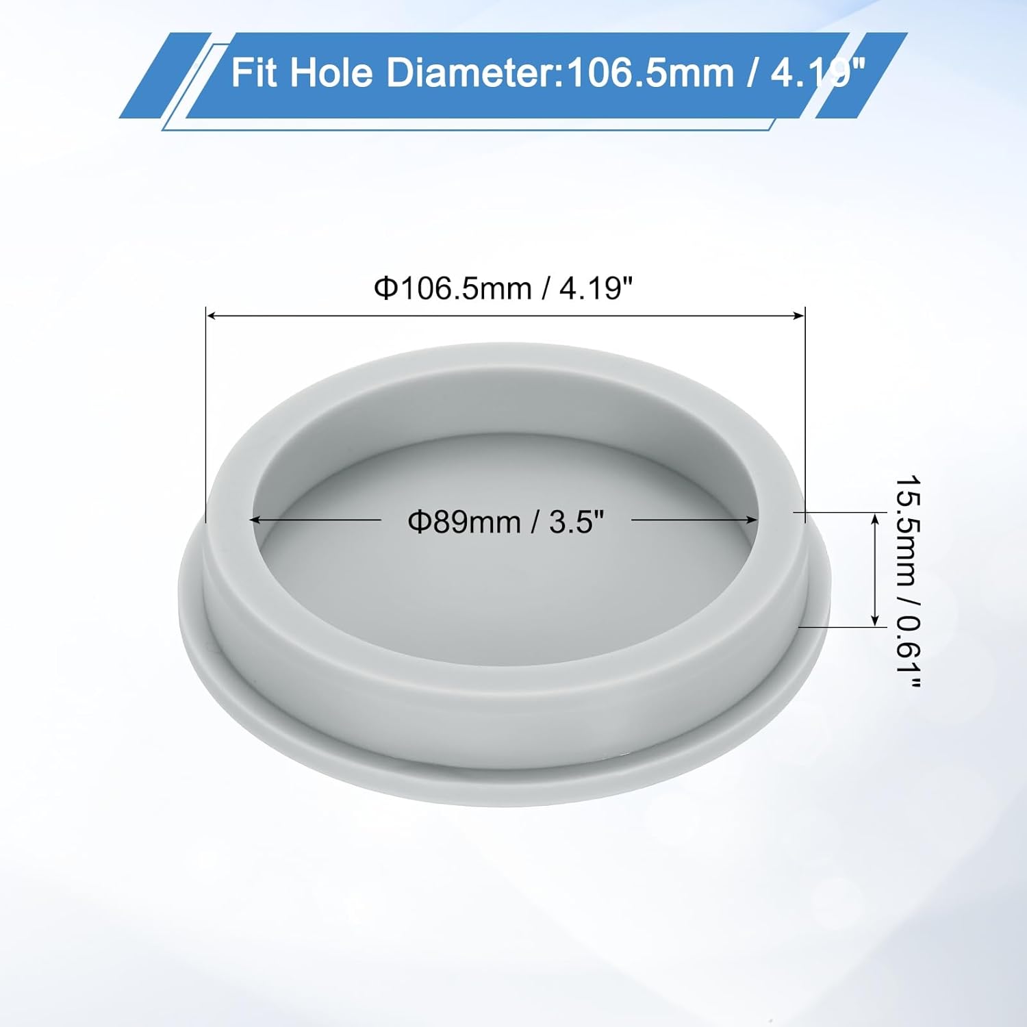 uxcell Silicone Rubber Plug, High Temp Round Hole Plug Waterproof Rubber Stopper Pipe End Caps Fit 89mm / 3.5" Hole for Coating, Painting, Fence, Pipe Post