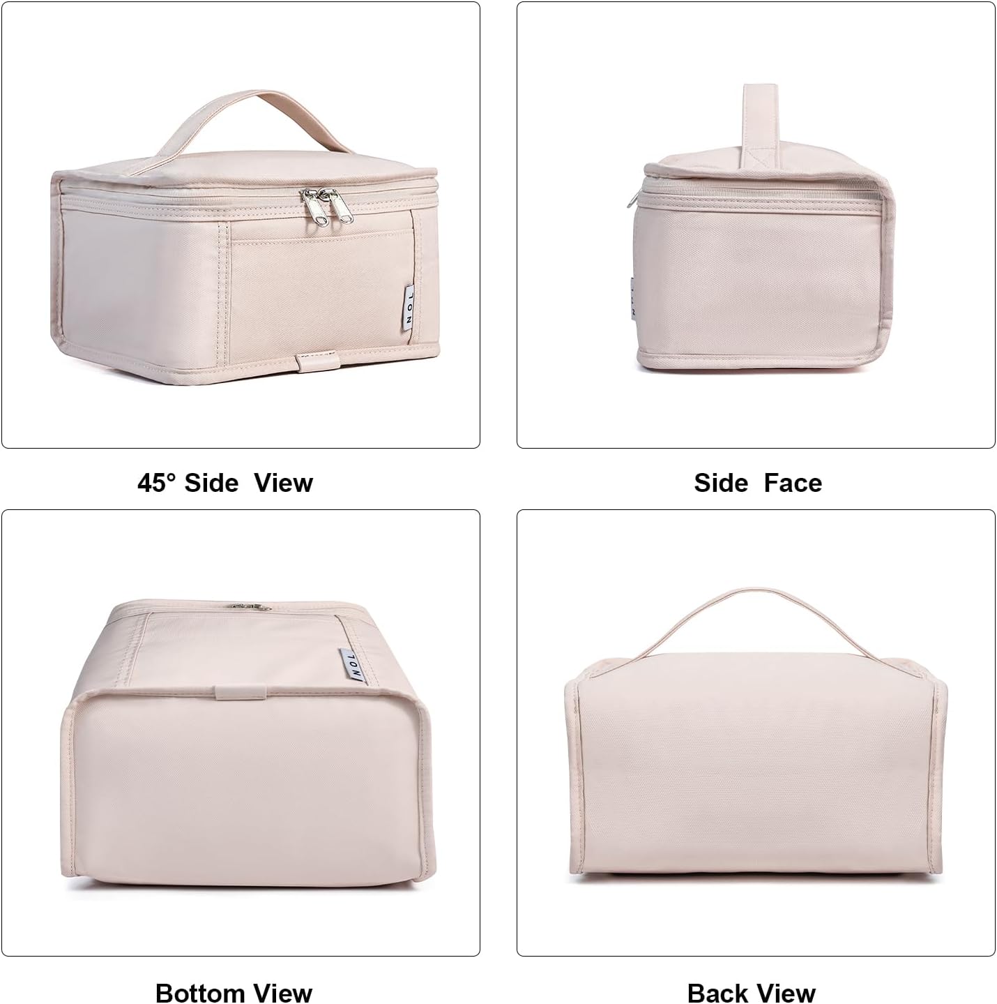 NOL Natural Organic Lifestyle Small Lunch Bag Mini Lunch Box Insulated Lunch Bag for Men/Women Leakproof Cooler Tote Bag Lightweight Nylon Waterproof Lunch Box For Work, Cream - Image 7