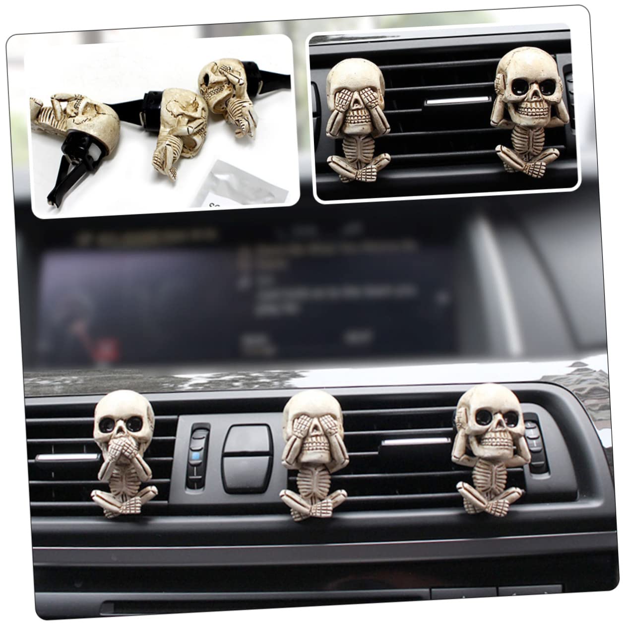 Diffusori A Forma Di Teschio Clip Per Profumo Clip Decorativa Per Auto Accessori Per Bocchette Dellauto