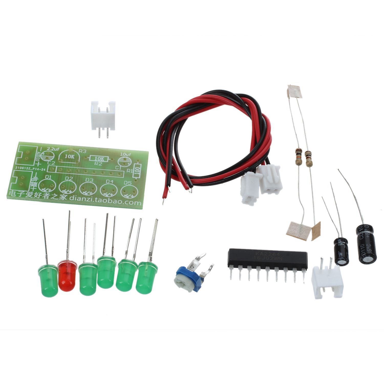 Srutueo KA2284 Audio Level Meter Level Indicating Suit LED Indicator DIY Kit for, 113526