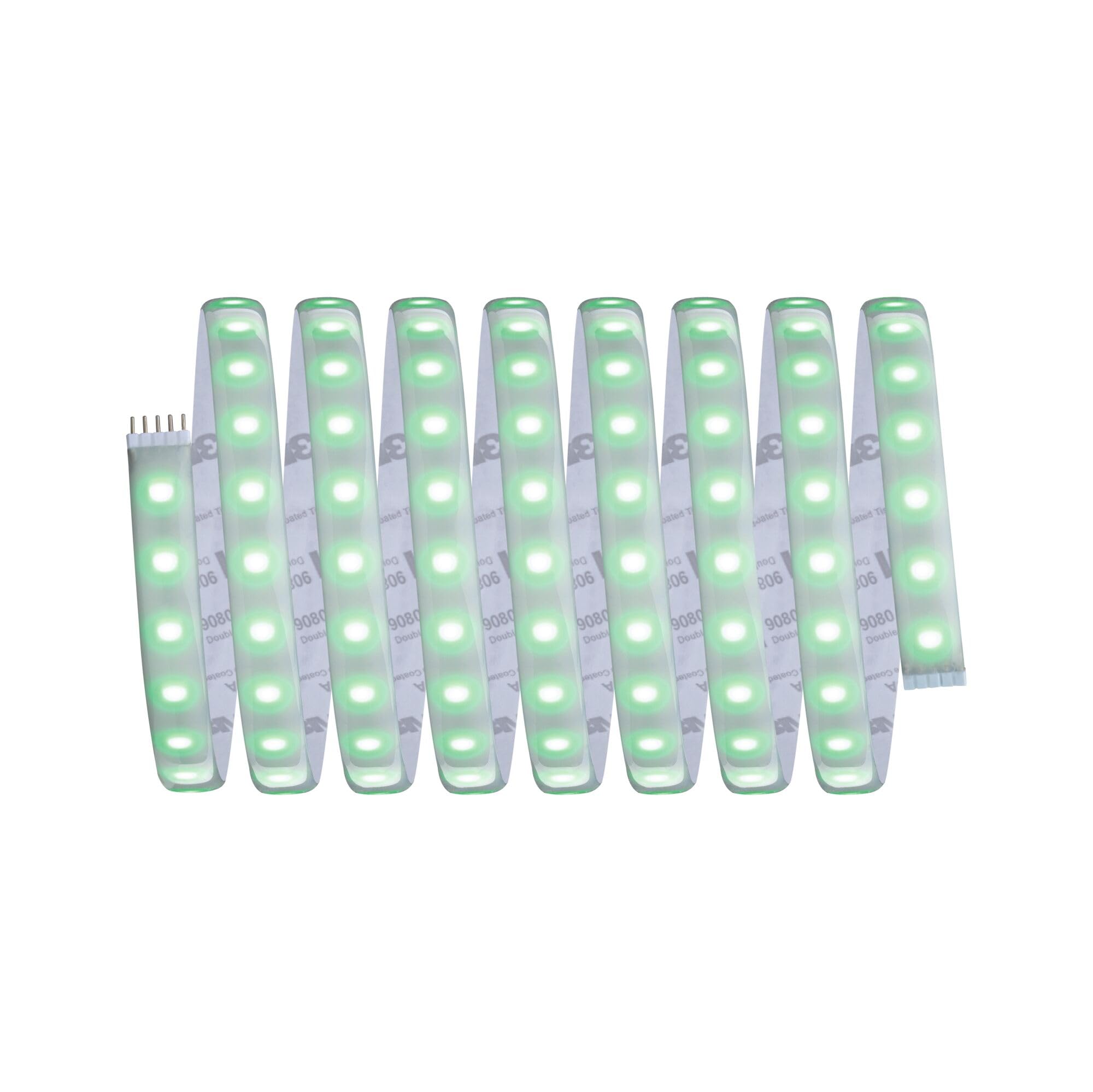 Paulmann 70529 MaxLED 1000 LED Strip RGBW Basisset IP44 33W 1000lm/m dimmbar 3m Silber Kunststoff 72LEDs/m 75VA