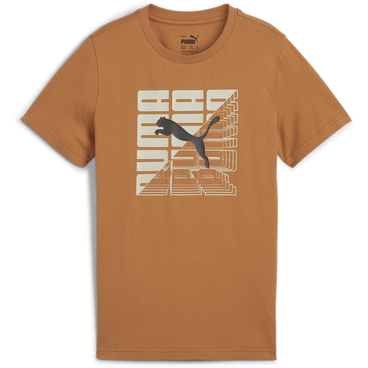 PUMA Kids Graphics T-Shirt 1 B Unisex Caramel 11/12