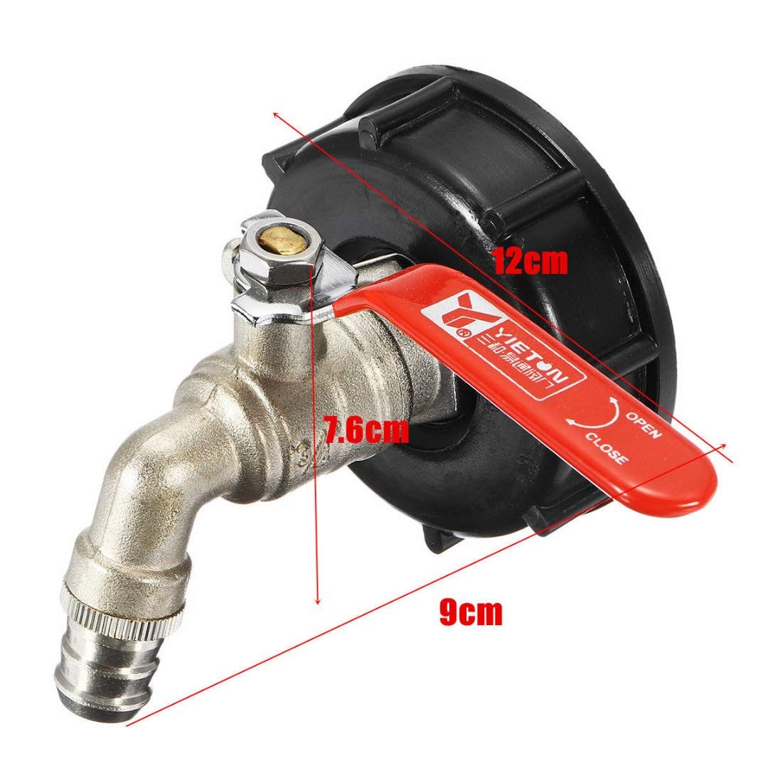 Złączka zamienna do zaworu mosiężnego 3/4''S60x6 gwint IBC adapter do kranu zbiornika