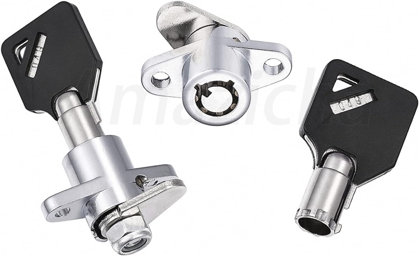Amazicha 2 Keys Saddlebag Lock Set Hard Saddle Bag Hardware Compatible for Harley Davidson Touring Street Glide Electra Glide Road Glide Road King 1993-2013
