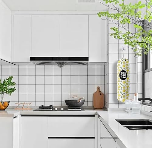 Miniatura 6 de Bolsa de comestibles, organizador de bolsas de comestibles con patrón bohemio para bolsas de compras, bolsas de plástico de montaje en pared,