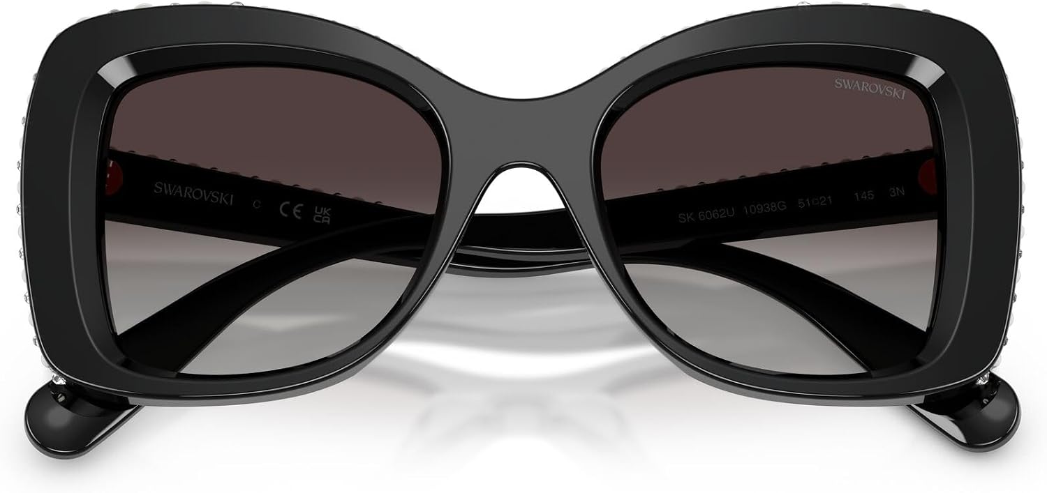 Swarovski womens Sk6062u Universal Fit Butterfly Sunglasses