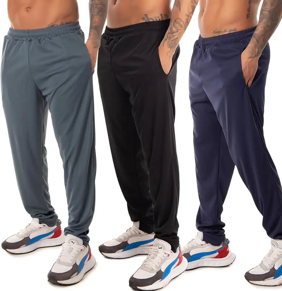Kit 3 Calça Academia Esportivo Treino Corrida Com Bolsos Masculino