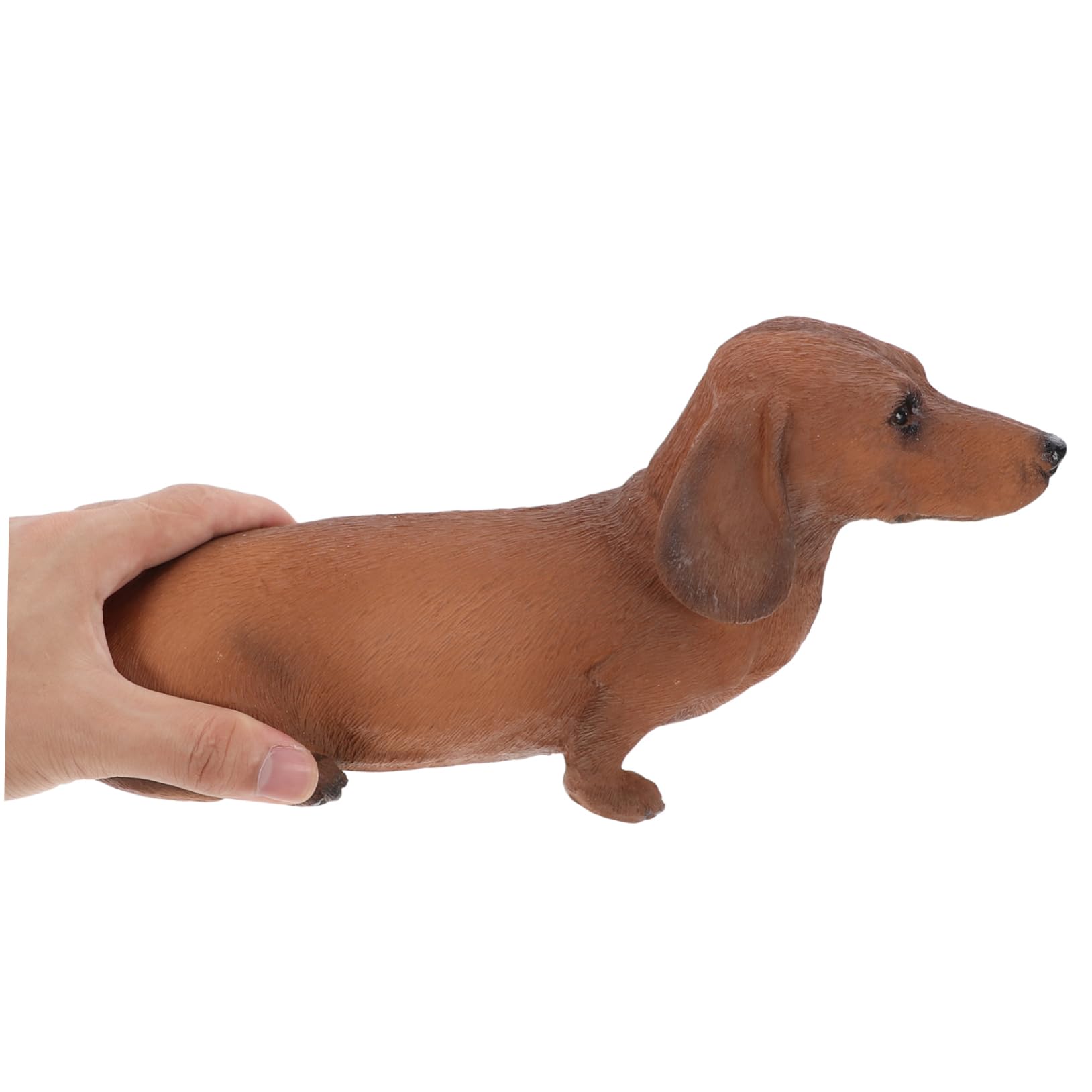 Abaodam Resin Hundefigur Realistische Simulation Hund Deko Kreative Hundestatue für Wohnzimmer und Kinderzimmer Tierfigur Harz zu Weihnachten und Valentinstag