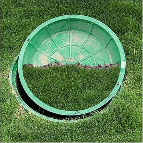 Couvercle de regard rond 90 cm en résine durable pour évacuation de pelouse - 2