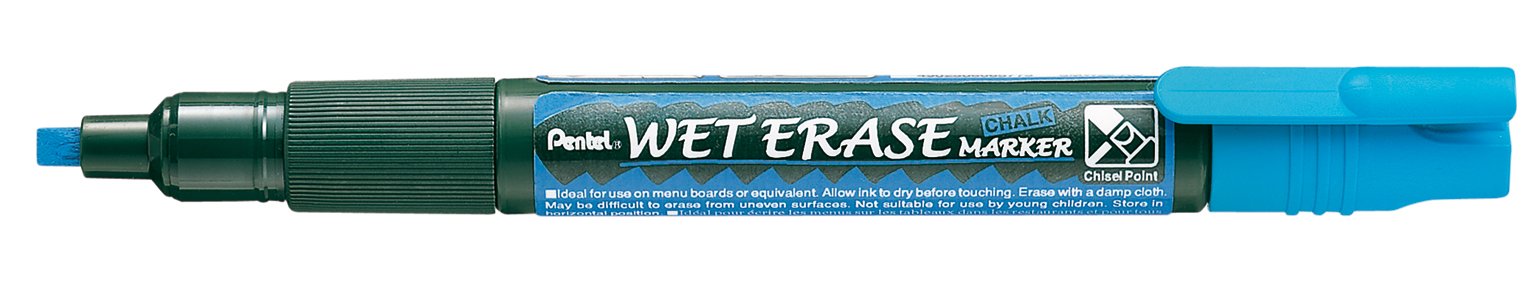 Marcador tiza borrable Wet Erase azul (12 unidades)
