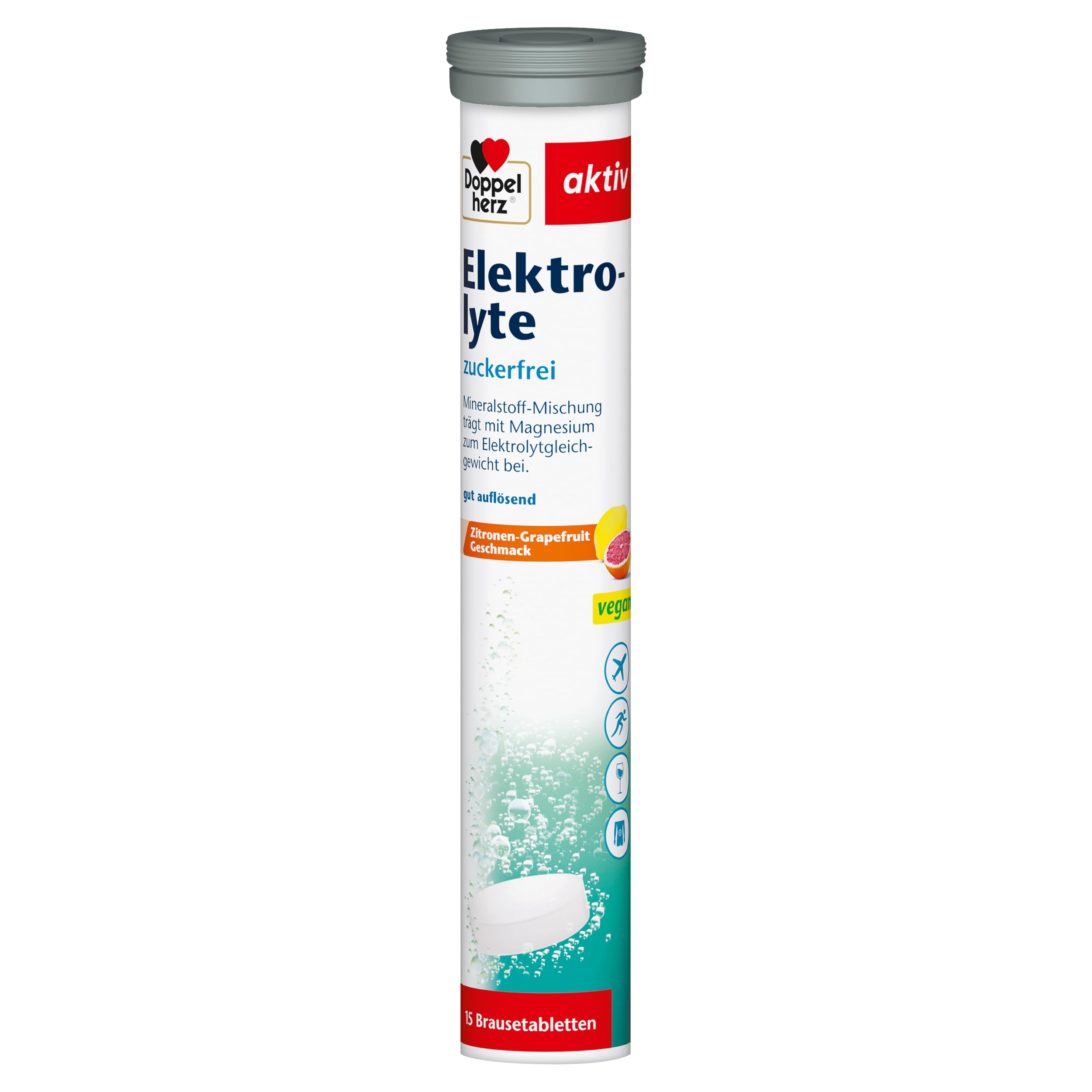 Doppelherz Elektrolyte Brausetabletten - mit Zitrone-Grapefruit Geschmack
