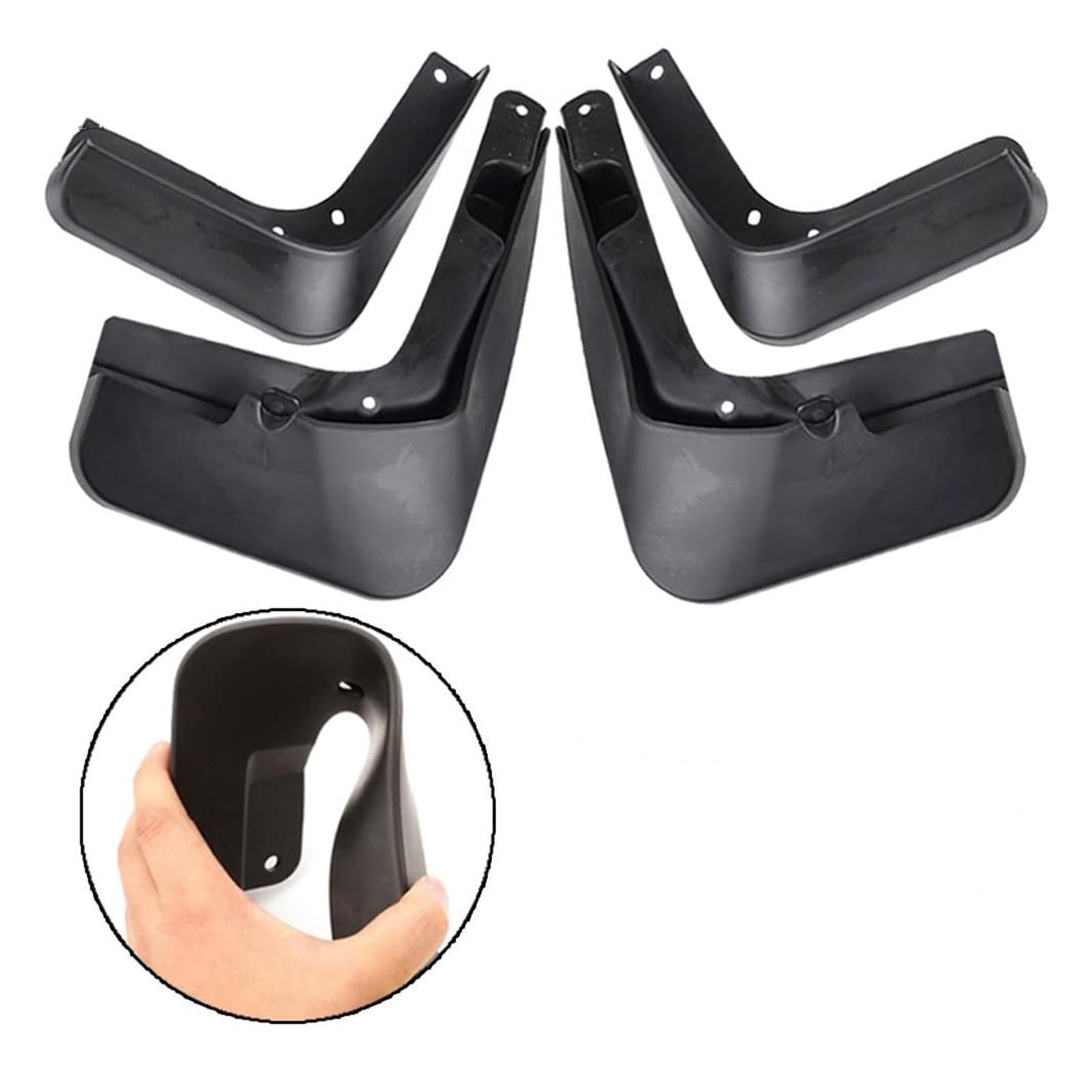 Parafanghi Universali Auto Paraspruzzi anteriori e posteriori stampati Compatibile con Ford Fusion 2013-2018 Per Mondeo 2015