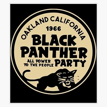 Oakland California 1966 Black Panther Party Window Water Bottle Bumper Sticker Decal 5"