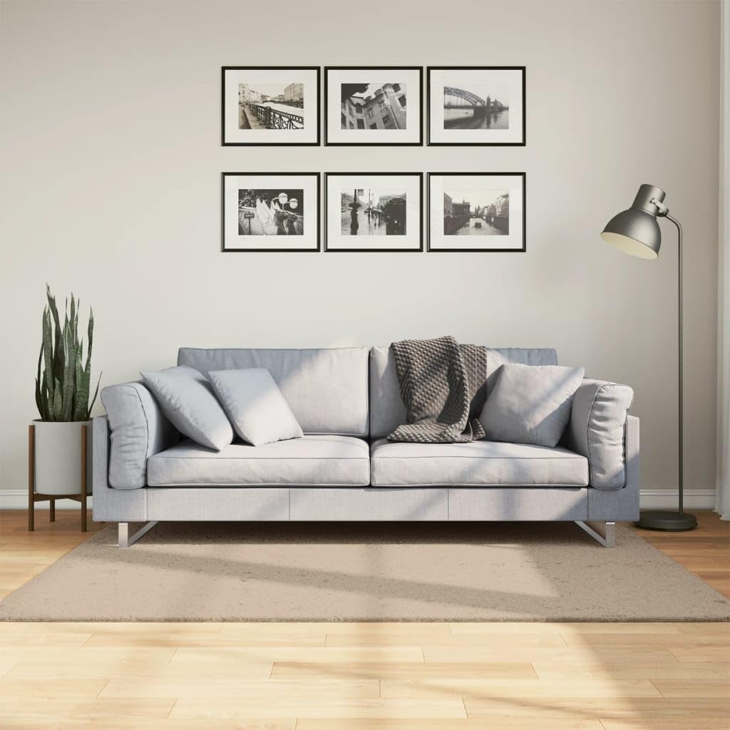 HUARTE - Tappeto a pelo corto, morbido e lavabile, 120 x 170 cm, antiscivolo, facile da pulire, per soggiorno, camera da letto, corridoio, ufficio, con poliestere e certificato Oeko-TEX