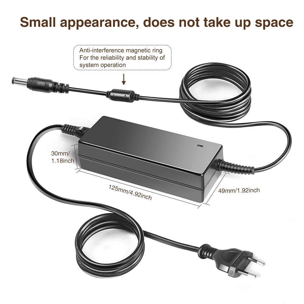 TAIFU Chargeur 36V pour Vélo Electrique Nakamura E-Summit 700, E-Summit SUV, E-City 100, VTC Electrique E-Fit, Telefunken Compact F820 Vélo Pliant, Feu Vert VTT Max+, Feu Vert VTC Axel, Wayscral W500