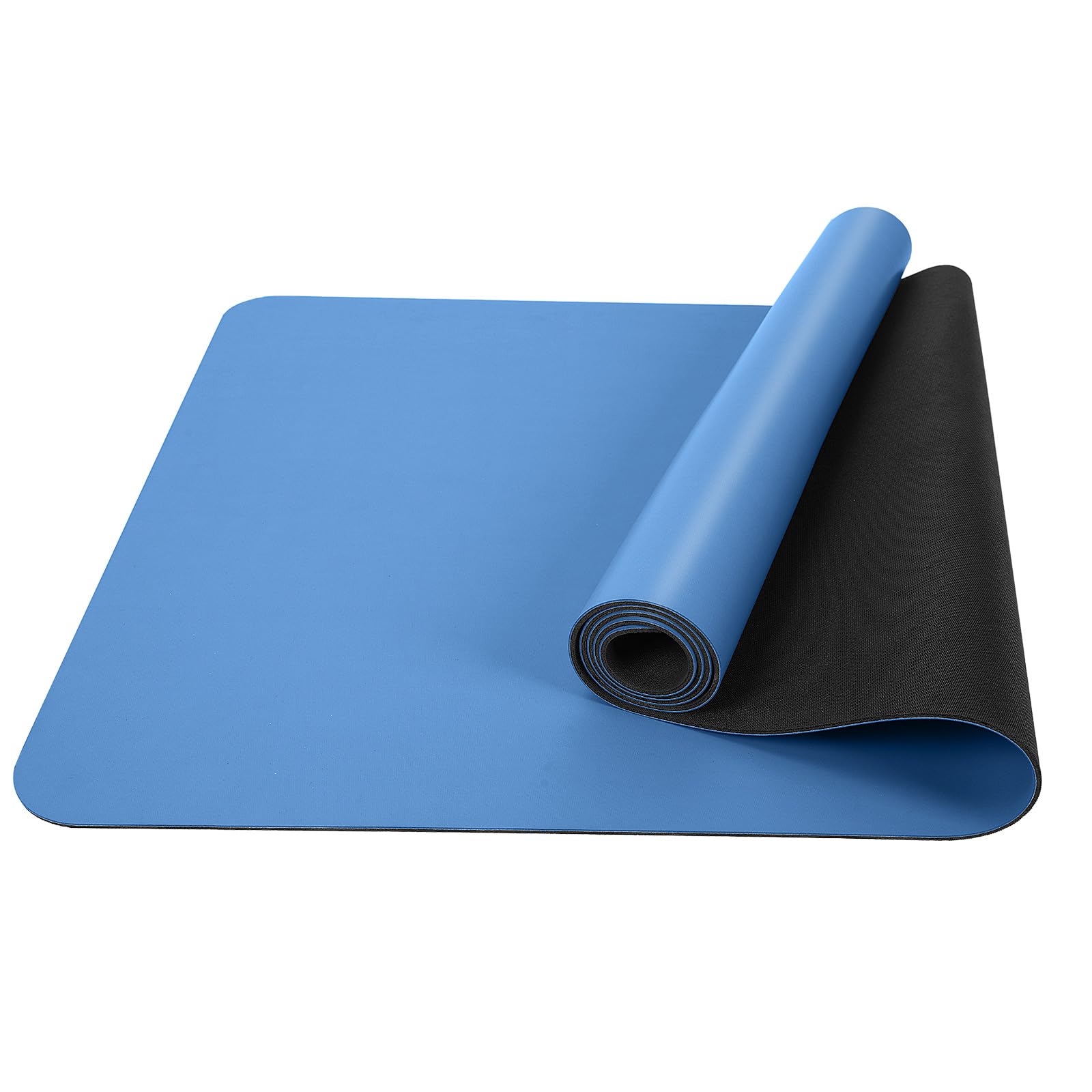 Yogamatte aus PU und Naturkautschuk, dick, rutschfest, für Damen und Herren, ideal für Yoga, Fitnessstudio, Pilates, Fitness