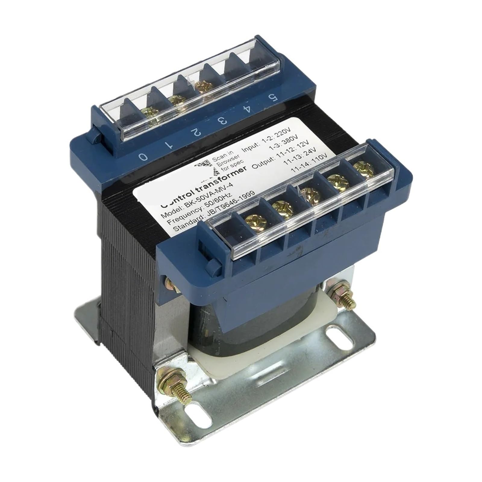 QVIVFYBOE Control Transformer BK-50VA 50W BK Type Control Power Transformer 220V/380V Input