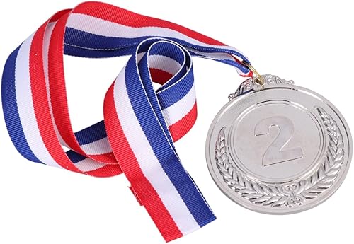 Miniatura 3 de BESPORTBLE Medalla de premio de metal 2pcs Medalla de concurso Medalla Deportes Medallas Número de trigo