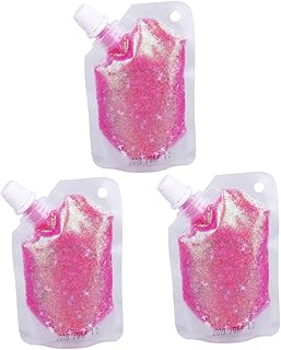 FRCOLOR 3 Pçs 1 Gel De Corpo Lantejoulas Para Unhas Gel Sombra Para Os Olhos Gel Para Unhas Gel Para Cabelo Glitter Lantejoulas Gel Para Maquiagem Corporal Lantejoulas Gel Corpo Glitter