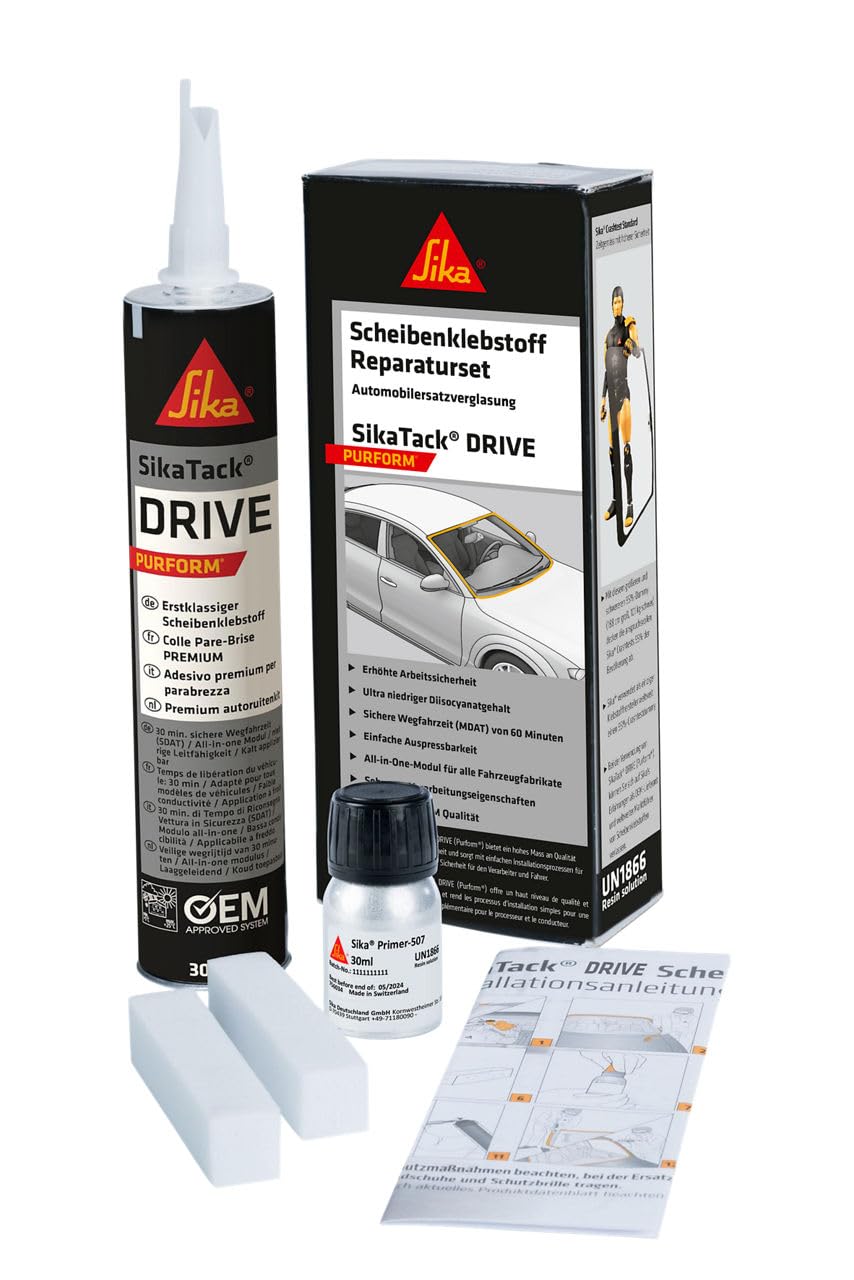 Sika Tack PRO 506077 - Set di riparazione per dischi adesivi e vetri