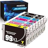 HOIBIEO Remanufactured Ink Cartridge Replacement for Epson 98XL 99XL T098 T099 to use with Artisan...