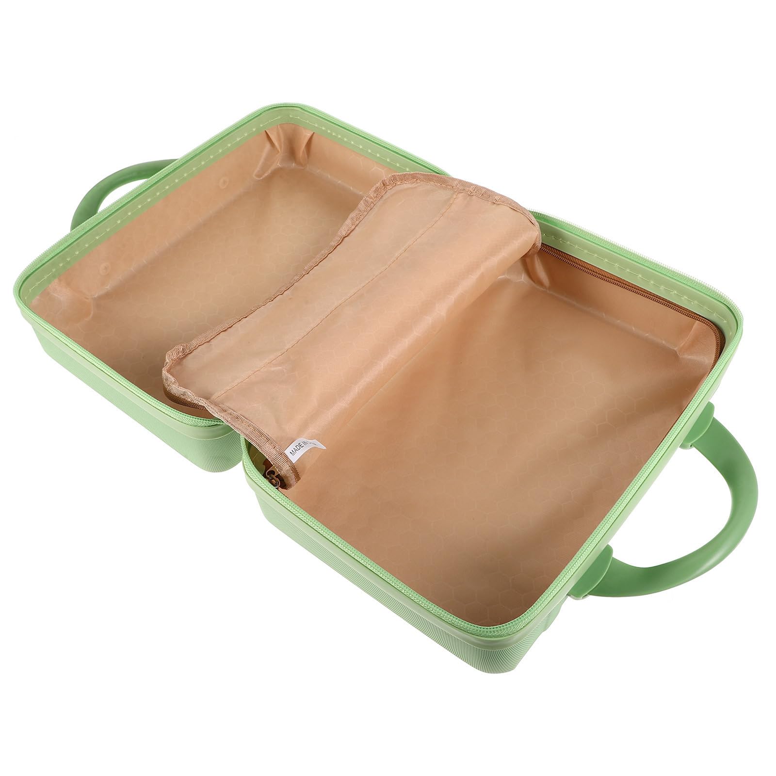 Beautycase da Viaggio Donna Verde 14 Pollici in Abs Leggero