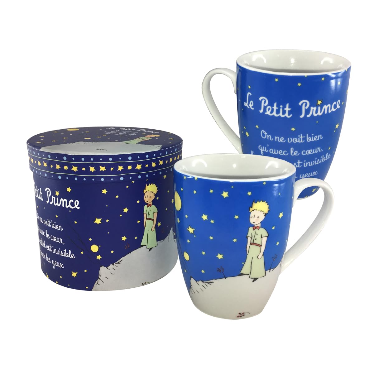 Le Petit Prince LPP Mug with Starry Night Design, Ceramic, Blue, 9 cm
