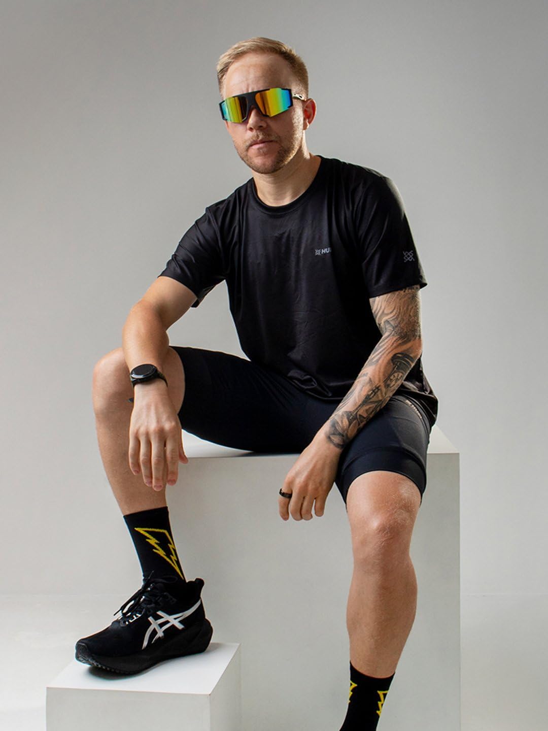 Meia Hupi Run para Corrida Preto/branco, Cor: Preto/branco Meia Hupi Run para Corrida Preto/branco, Cor: Preto/branco