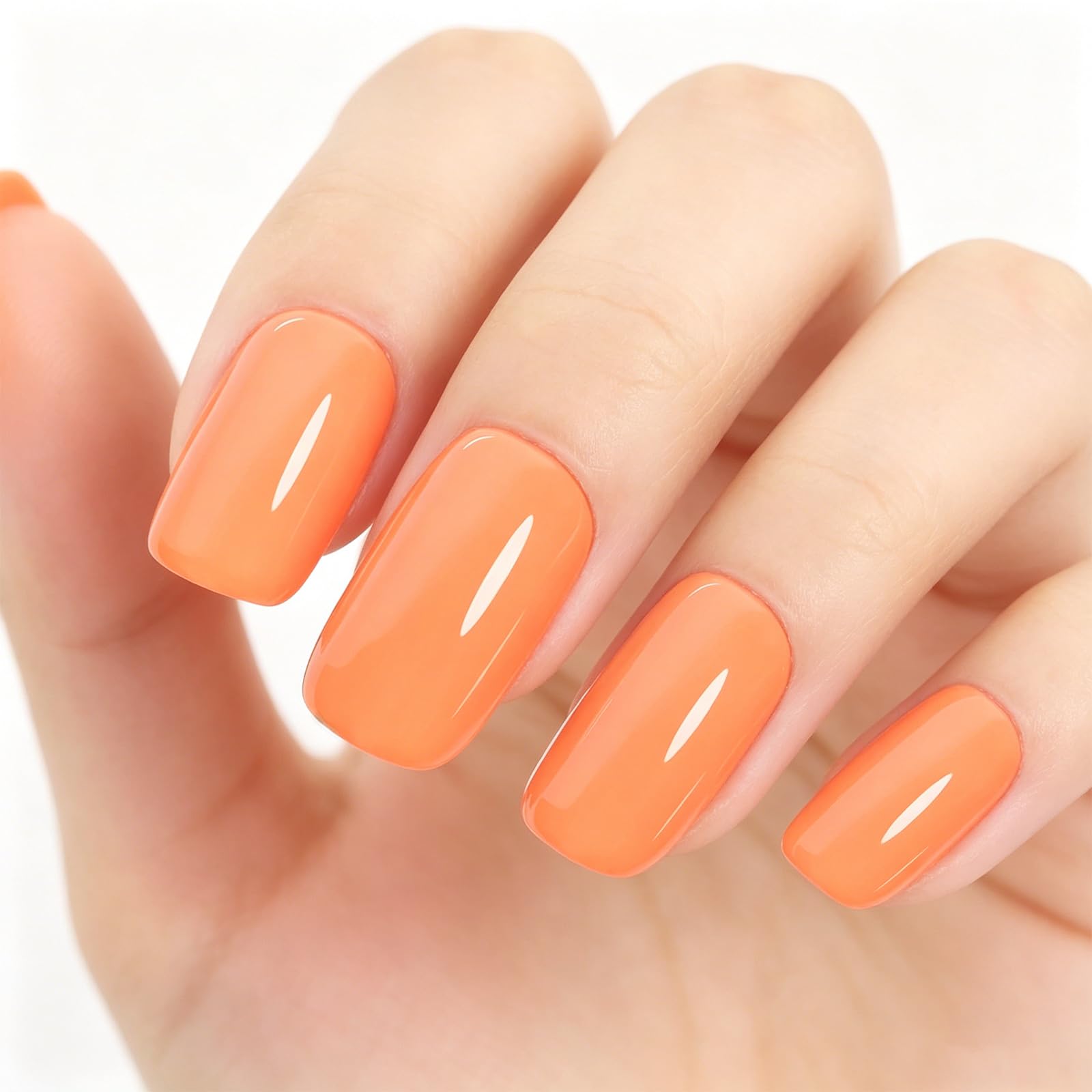 Amazon.com: TUTUYU Orange Gel Nail Polish - 15ml Vibrant Light