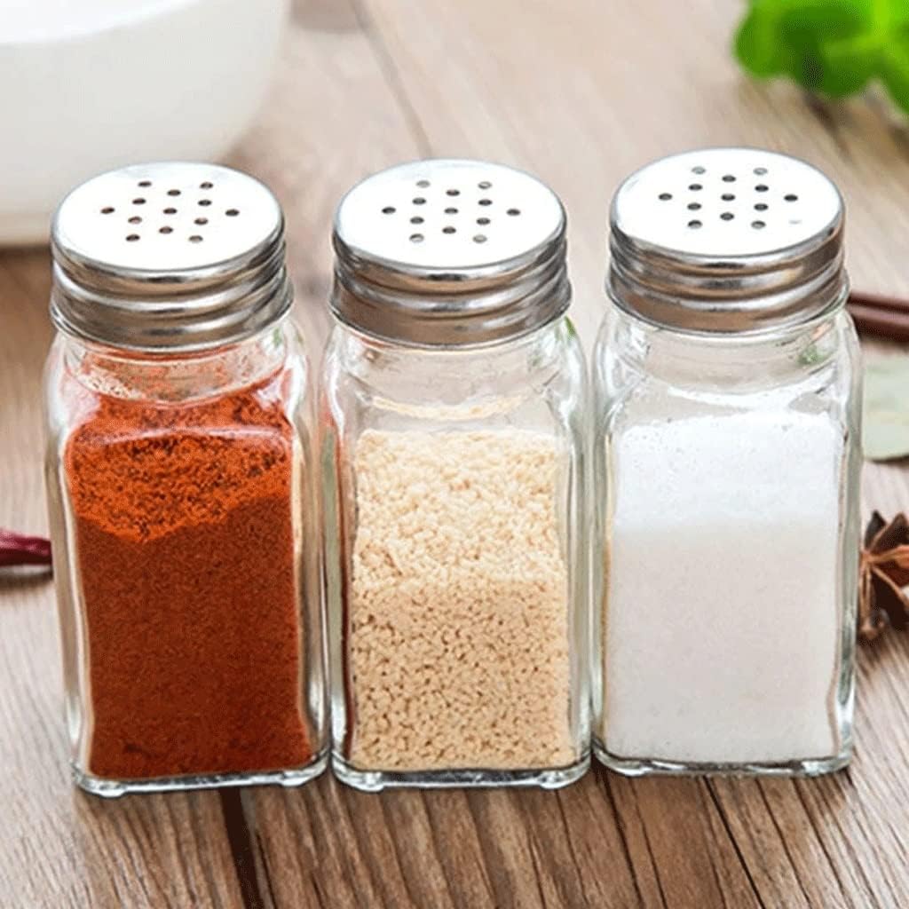 VIDI Multiple Glass Casters Pepper And Salt Shaker Barbecue Kitchen Accessories