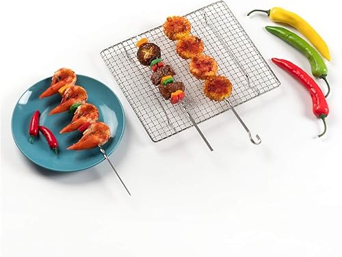 Miniatura 8 de Rejilla de enfriamiento de acero inoxidable 304 versátil para hornear, resistente al calor, a prueba de óxido, parrilla resistente de 9 "* 4.9"