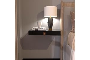 Hidden-Drawer Floating Shelf for Space-Saving