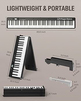 Finger Dance 88鍵ホワイトキーボード　折りたたみ式 41gF6L5HLpL.jpg