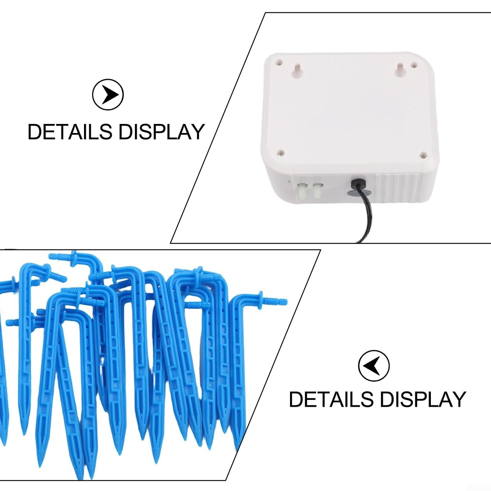 Automatisches Pflanzenbewässerungssystem Solar Tropfbewässerung Kit für 15 Töpfe Garten Outdoor Indoor Use Einstellbarer Timer