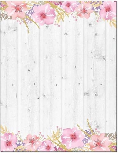 Miniatura 18 de Star Stationery - 8.5 x 11-60 Hojas con Membrete - Membrete con Borde de Estrella (Estrellas) estrellas,Madera de granero