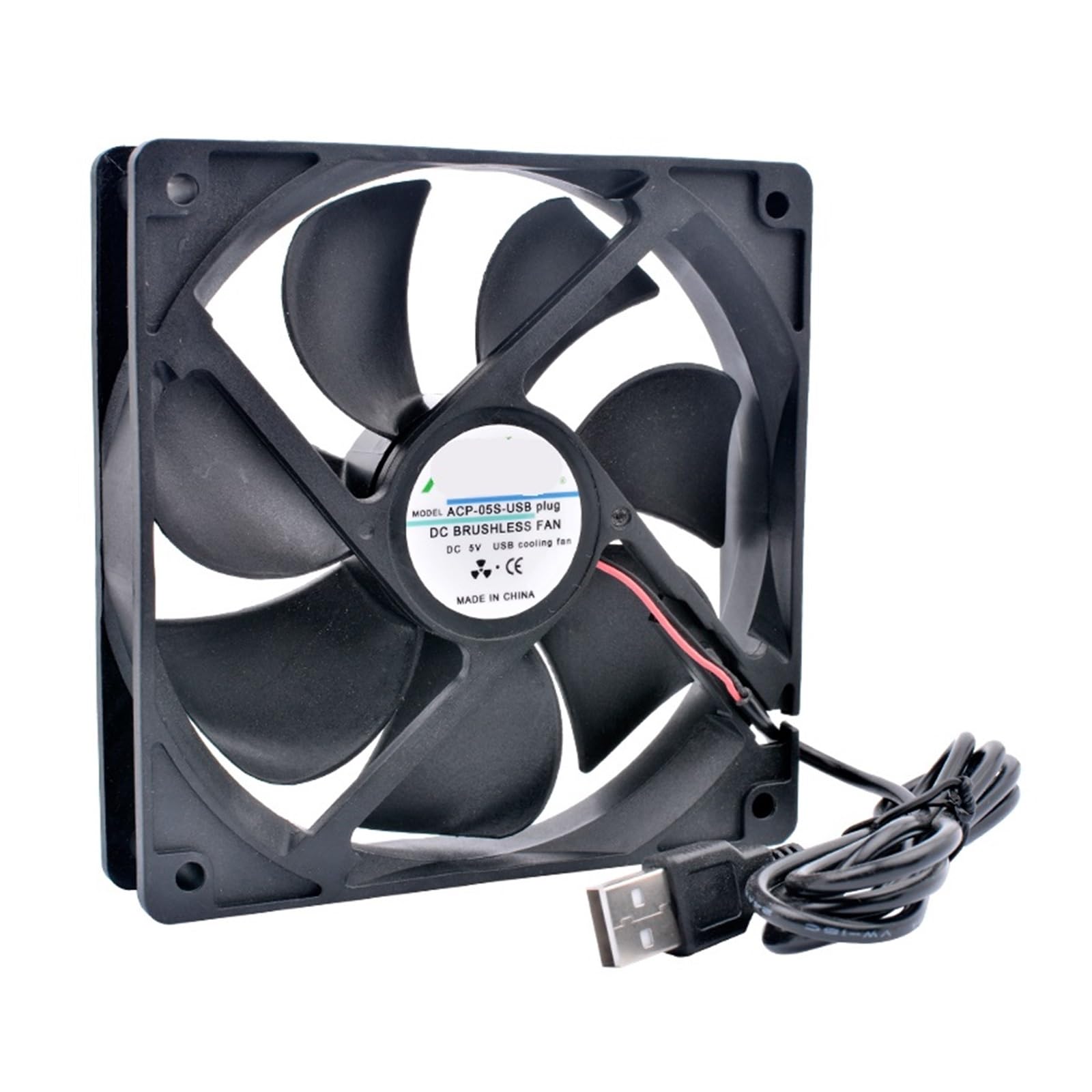 JJKKOZVQF 40mm 50mm 60mm 70mm 80mm 92mm 120mm DC5V USB Connector cooling fan(70x70x15mm Sleeve)