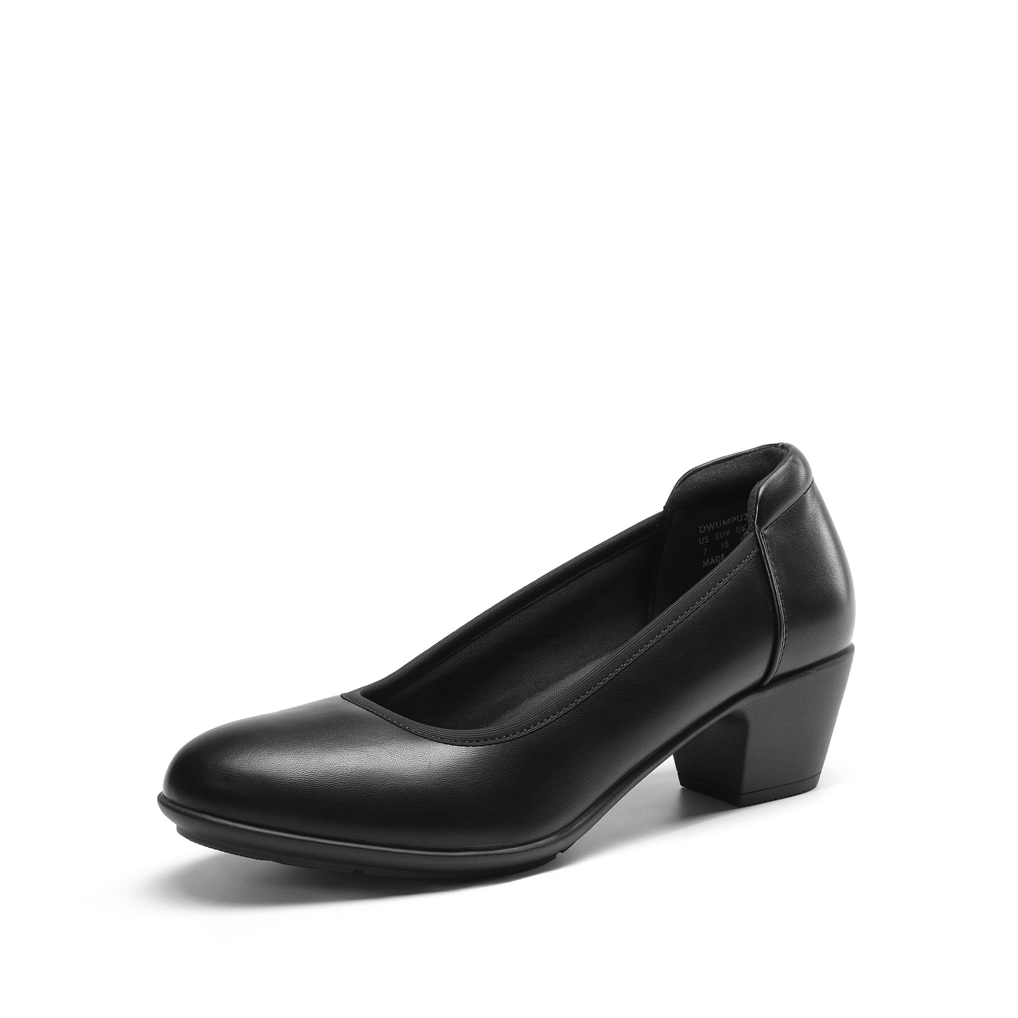 DREAM PAIRSWomen's Low Chunky Heels Comfortable Block Work Pumps Closed Round Toe Dress Shoes for Office Business