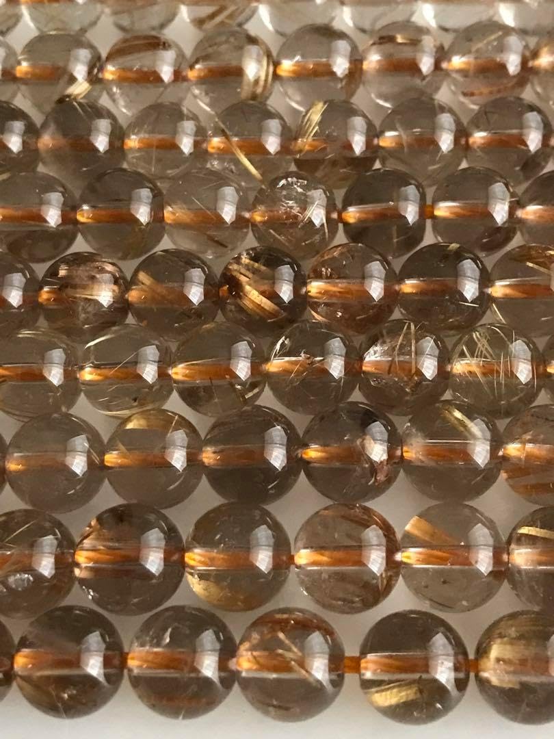 ドゥリなルチルたん！どぅらり ルチルレイテッドクォーツ連材(8mmクラス) ルチルクォーツ（ルチレイ