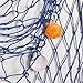 Rosoz Nautical Decorative Fishing Net, Sea Theme Fish Net Decor for Party/Wall Decoration Background,Blue,79inch x 59inch